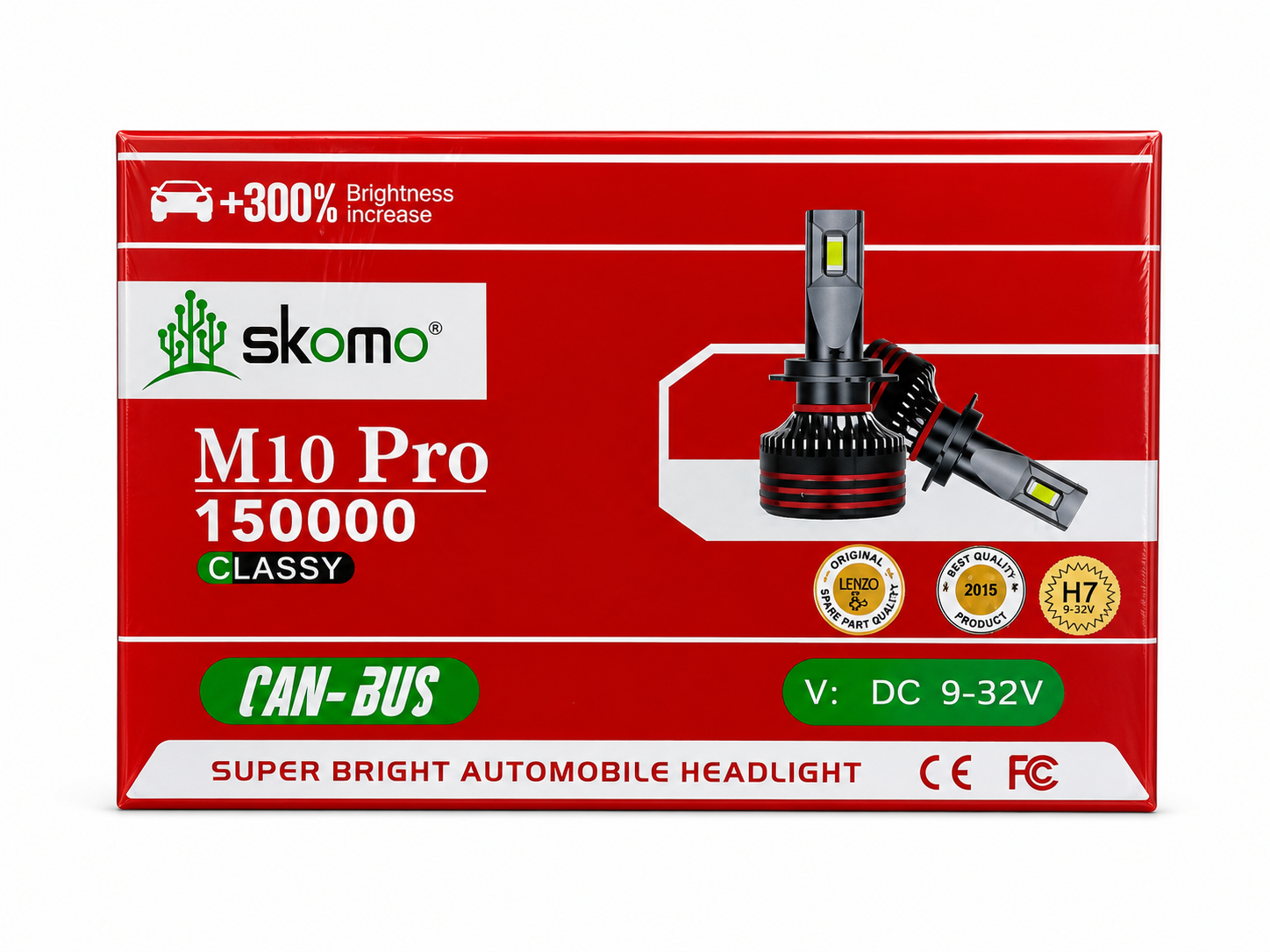 هدلایت خودرو لنزو مدل M10 PRO یخی ۶۵ وات