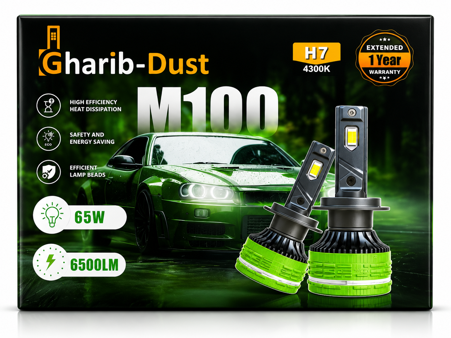 هدلایت خودرو کانپکس غریب دوست مدل M10۰ آفتابی ۶۵ وات