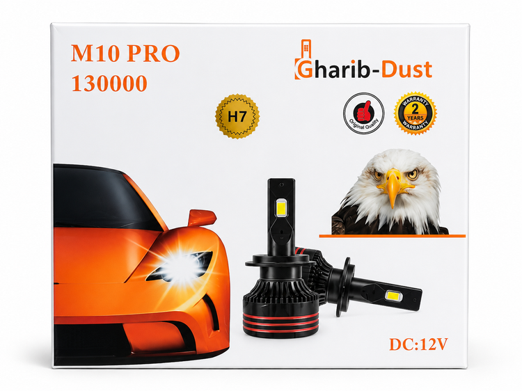 هدلایت خودرو کانپکس غریب دوست مدل M10 PRO یخی ۶۵ وات